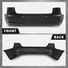 G-PLUS Rear Bumper Cover Compatible with Tesla Model 3 2017 2018 2019 2020 2021 2022 w/Sensor Holes, 1108905S0A, TA1100100, Black