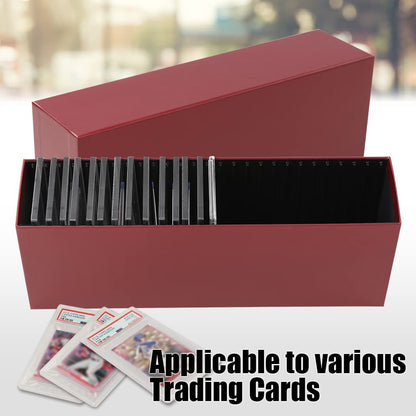 G-PLUS Slotted Graded Card Storage Holder Container Trading Cards Boxes Fit Slat Storage Boxes
