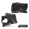 G-PLUS Fender Liner Front Driver and Passenger Side Front Section Compatible with Audi A3 Base 2006-2008 8P0821191C, 8P0821192B, AU1250101, AU1251101 Black