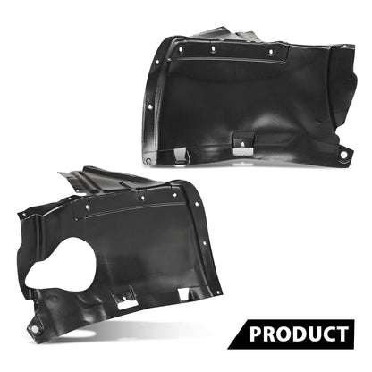 G-PLUS Fender Liner Front Driver and Passenger Side Front Section Compatible with Audi A3 Base 2006-2008 8P0821191C, 8P0821192B, AU1250101, AU1251101 Black