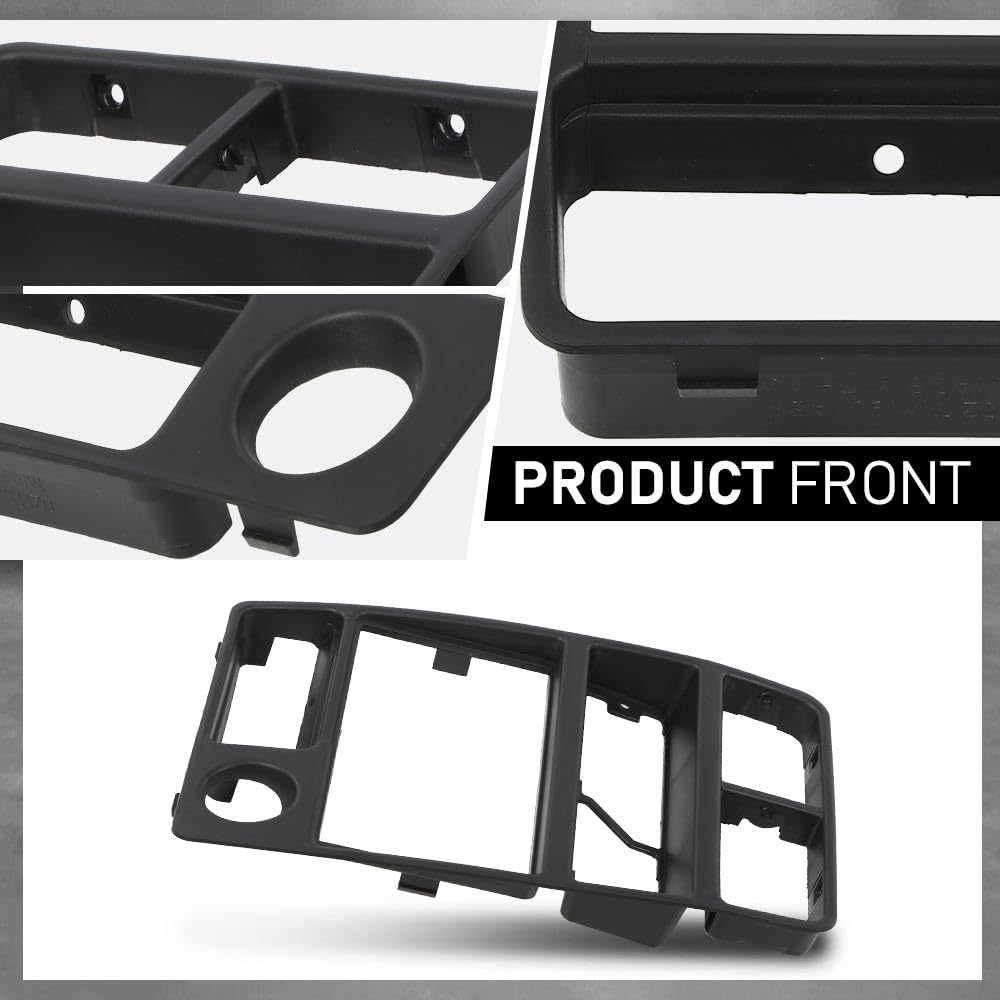 G-PLUS Dash Radio AC Bezel Panel Trim, Compatible with Geo Tracker/Suzuki Sidekick 1992 1993 1994 1995 Black Dash Panel