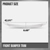 G-PLUS Front Center Bumper Trim Compatible with Benz S450 Base 3.0L 2018-2020 Fit Benz S550e Base 3.0L 2015-2017 2228852221, MB1037109 Silver