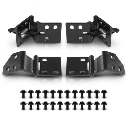 G-PLUS Door Hinge Set Compatible with Chevy & GMC Pickup 1967-1972,Fit Blazer & Jimmy 1969-1972,Fit Suburban 1967-1972 (Front Door only)