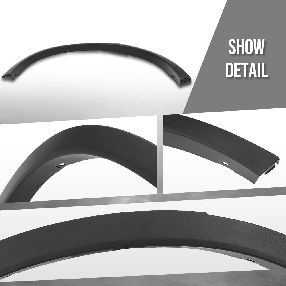 G-PLUS Fender Trim Molding Moulding Rear Right Side Compatible with BMW X3 2011-2017 Fit X4 xDrive28i 2015-2018 / xDrive35i 2015-2016 Fit Models Without M Package 51777210084, BM1791107 Black