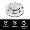 G-PLUS Chrome Front Wheel Center Caps Compatible with Dodge Ram 3500 1-Ton Dually Truck 2011-2016 1 Pair Hubcap Wheel Cover