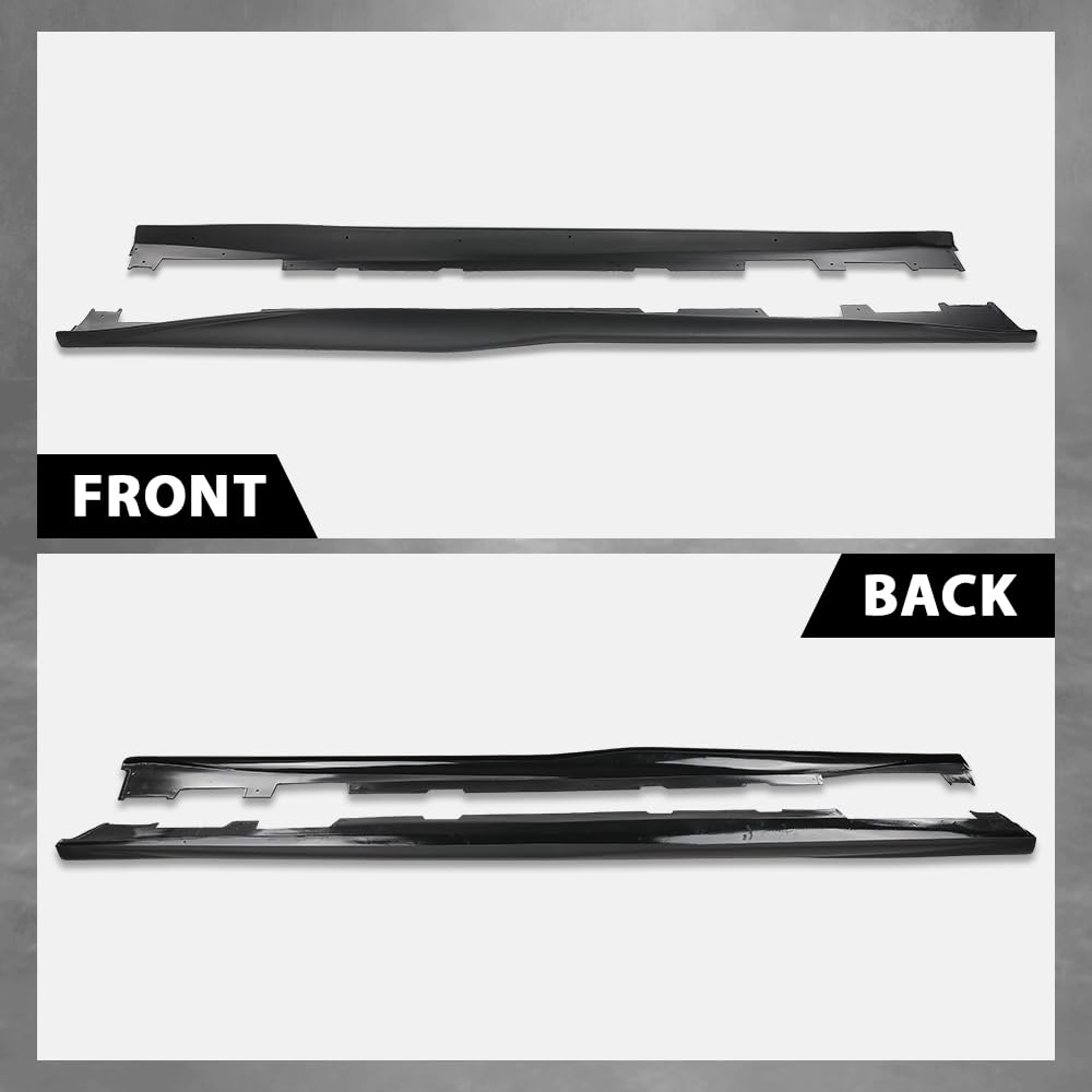 G-PLUS Side Skirts Extension Rocker Panels Compatible with Chevy Camaro RS & SS 2016-2022,Not Fit Real ZL1 Models