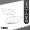 G-PLUS Headlight Lens Cover Compatible with Benz CLA Class W117 CLA250 CLA45 AMG 2013 2014 2015 2016 Left & Right Front Headlamp Lens Cover Clear