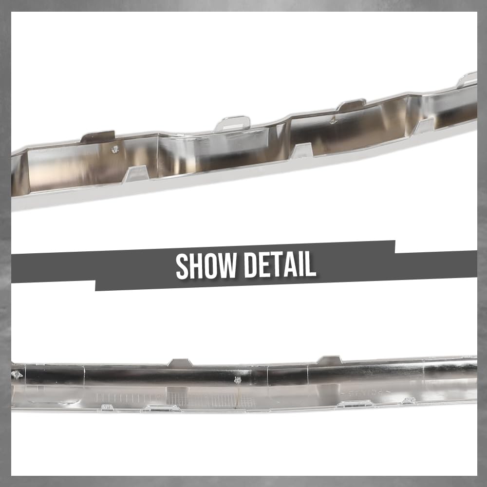 G-PLUS Front Bumper Face Bar Trim Molding Step Pad Compatible with Benz GLC300 (submodel: 4Matic, Base) 2017-2019 2538851625, MB1044145 Silver
