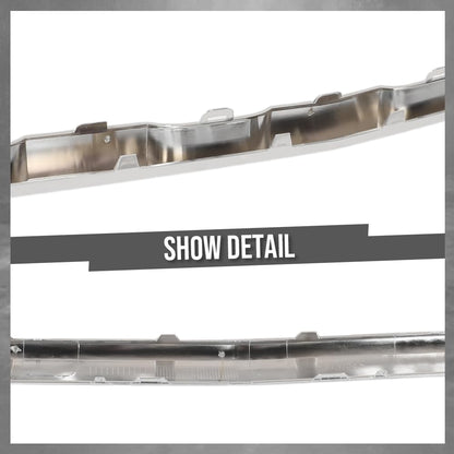G-PLUS Front Bumper Face Bar Trim Molding Step Pad Compatible with Benz GLC300 (submodel: 4Matic, Base) 2017-2019 2538851625, MB1044145 Silver