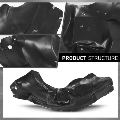 G-PLUS Pair Front Fender Liner Inner, Compatible with Ford F150 2010-2014, LH Driver & RH Passenger 2PCS, FO1248146, FO1249146, AL3Z16102A, AL3Z16102C, AL3Z16103A, AL3Z16103D
