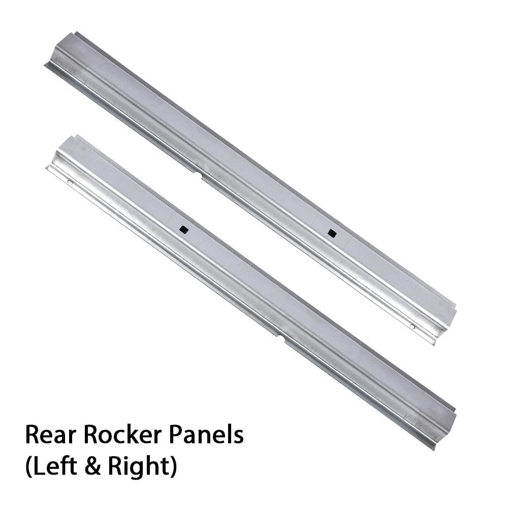 G-PLUS Rear Rocker Panels Compatible With Excursion 2000 2001 2002 2003 2004 2005 Drivers & Passengers Sides Silver