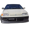 Front Bumper Lip Compatible for Honda Civic 1988 1989 1990 1991 | CS Style Unpainted Black PU Front Lip Finisher Under Chin Spoiler