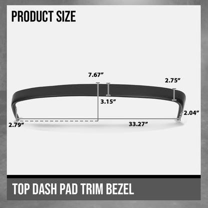 G-PLUS Top Dash Pad Trim Bezel Black Compatible with 1989 1990 1991 1992 1993 1994 1995 Toyota Pickup Truck T3000