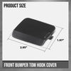 G-PLUS Bumper Tow Hook Cover Front Compatible with Volvo S60 V60 2019-2021 VO1029109, 397939695 Black