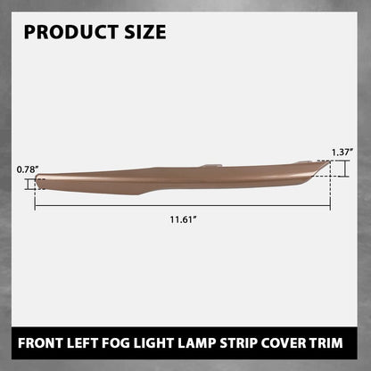 G-PLUS Front Left Upper Fog Light Lamp Strip Cover Trim Compatible with Land Rover Range Rover Evoque 2020-2022