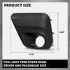 G-PLUS Front Fog Light Cover Bezel Trims, Compatible with Subaru Forester 2019-2021, LH Driver & RH Passenger Side 2PCS, 57731SJ050, 57731SJ040