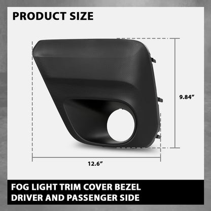 G-PLUS Front Fog Light Cover Bezel Trims, Compatible with Subaru Forester 2019-2021, LH Driver & RH Passenger Side 2PCS, 57731SJ050, 57731SJ040
