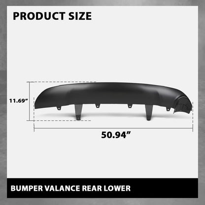 G-PLUS Rear Lower Bumper Valance Compatible with Toyota RAV4 Adventure/Platinum 2017-2018,Fit Toyota RAV4 (submodel: LE, Limited, SE, XLE) 2016-2018 524530R010, TO1195107 Black