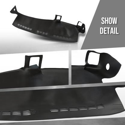 G-PLUS TPE Dash Cover Skin Cap Compatible with Chevy 2000-2006 Fit GMC Sierra 1500 2500 1999-2006 / Sierra Classic 2007 Dark Gray