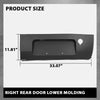 G-PLUS Right Passenger Rear Door Lower Molding Compatible with Ford Transit/Transit-150/Transit-250/Transit-350 2015-2019, Without Camera Hole CK4Z-99425B28-BB