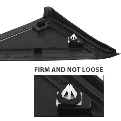 G-PLUS Mirror Flag Applique View Mirror Triangle Trim LH & RH Exterior Side w/Trim Compatible with Chrysler Town & Country 2008-2016/Fit Dodge Grand Caravan 2008-2020