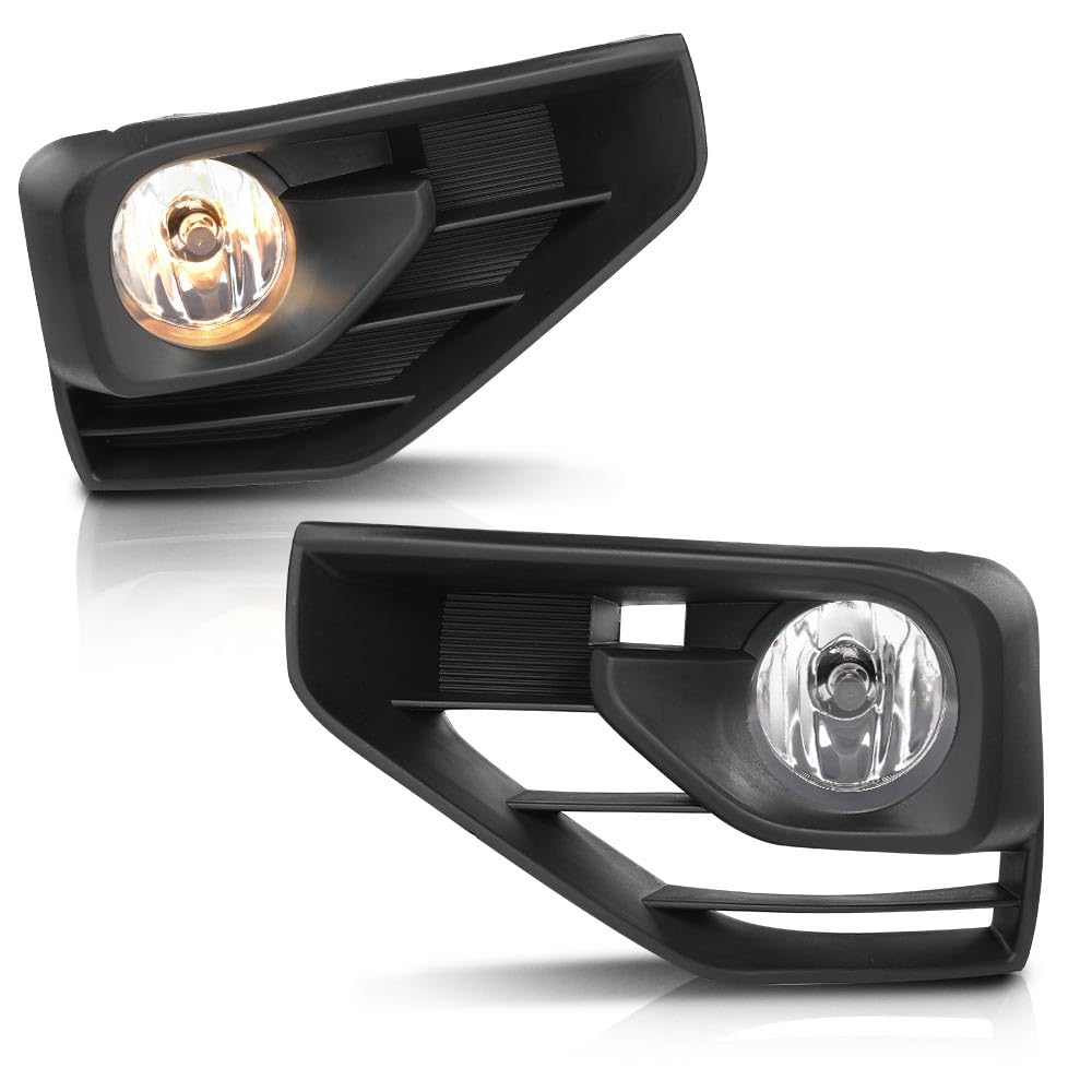 G-PLUS Fog Lights Bumper Lamps Assembly Left and Right Side W/Wiring Harness Compatible with Nissan Pathfinder 2017-2020 261509B90E, 261509B90E Black