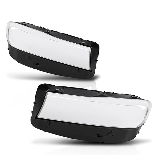G-PLUS Headlight Lens Cover Compatible with BMW 7 Series G11 G12 2019-2022 Facelift Models Left & Right Pair Front Headlamp Lens Cover Clear