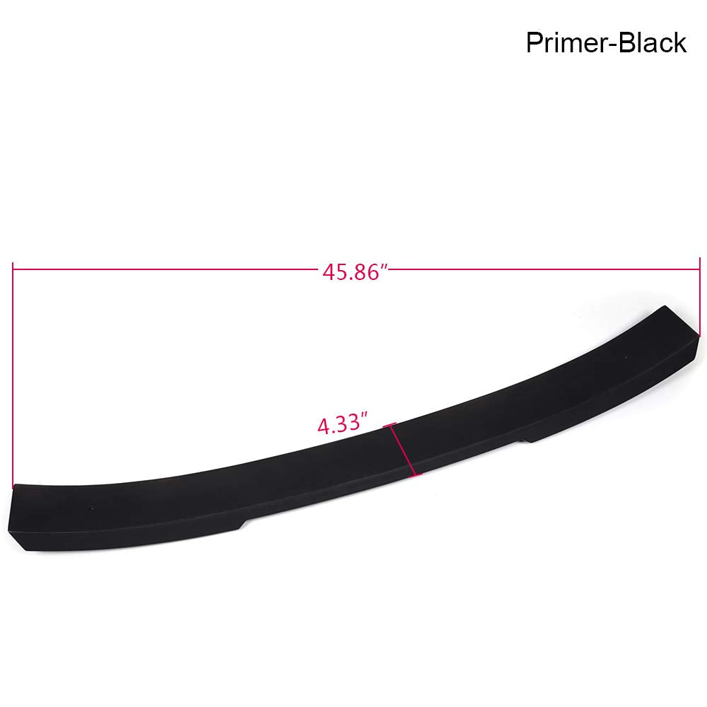 G-PLUS Rear Window Roof Spoiler Visor Matte Compatible with 2018 Accord Black