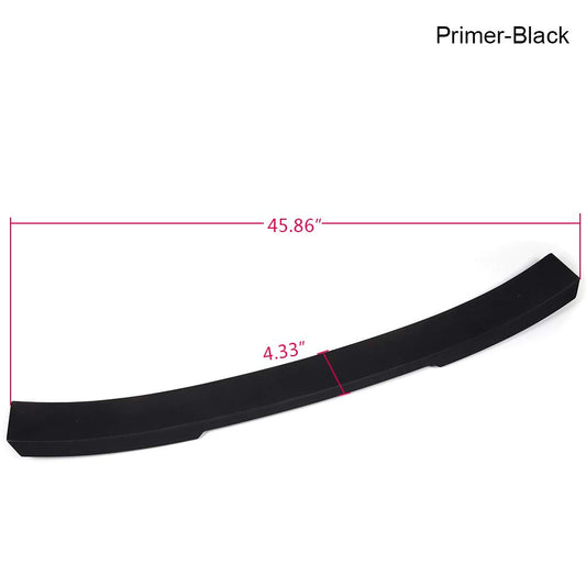 G-PLUS Rear Window Roof Spoiler Visor Matte Compatible with 2018 Accord Black