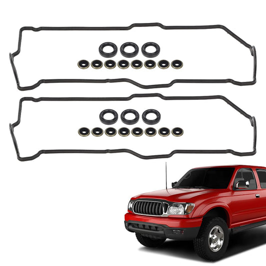 G-PLUS Valve Cover Gasket Set Fit 1996-2002 Toyota 4Runner /1995-1998 Toyota T100 /1995-2004 Toyota Tacoma /2000-2004 Toyota Tundra 3.4L V6 DOHC, 5VZFE