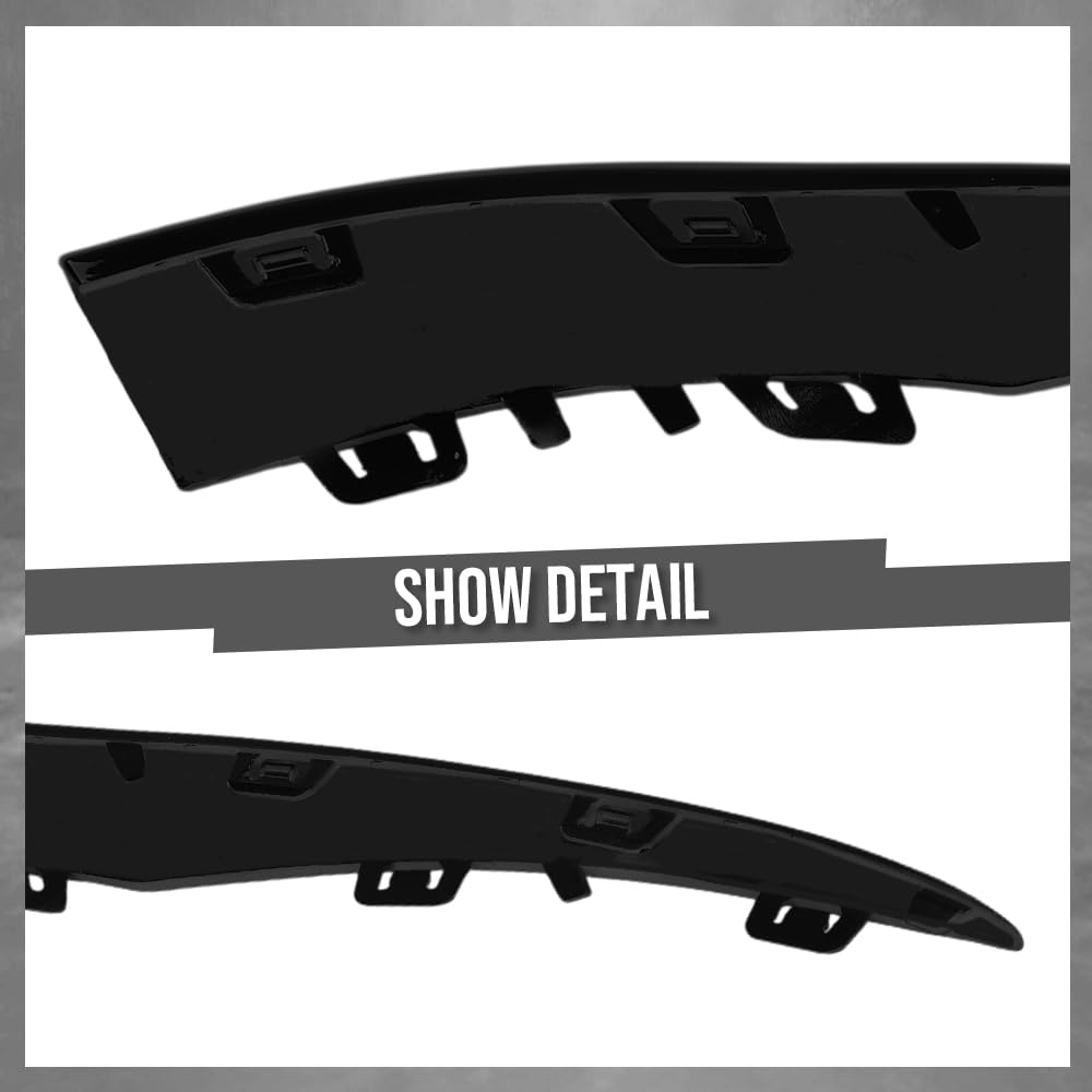 G-PLUS Front Left Outer Bumper Trim Compatible with Benz C300 2019-2023 For Models With AMG Styling 2058858902, MB1046160 Glossy Black