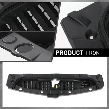 G-PLUS Upper Radiator Support Cover Compatible with Chevy Silverado 1500 2019-2023,Fit Chevy Silverado 1500 LTD 2022 Black