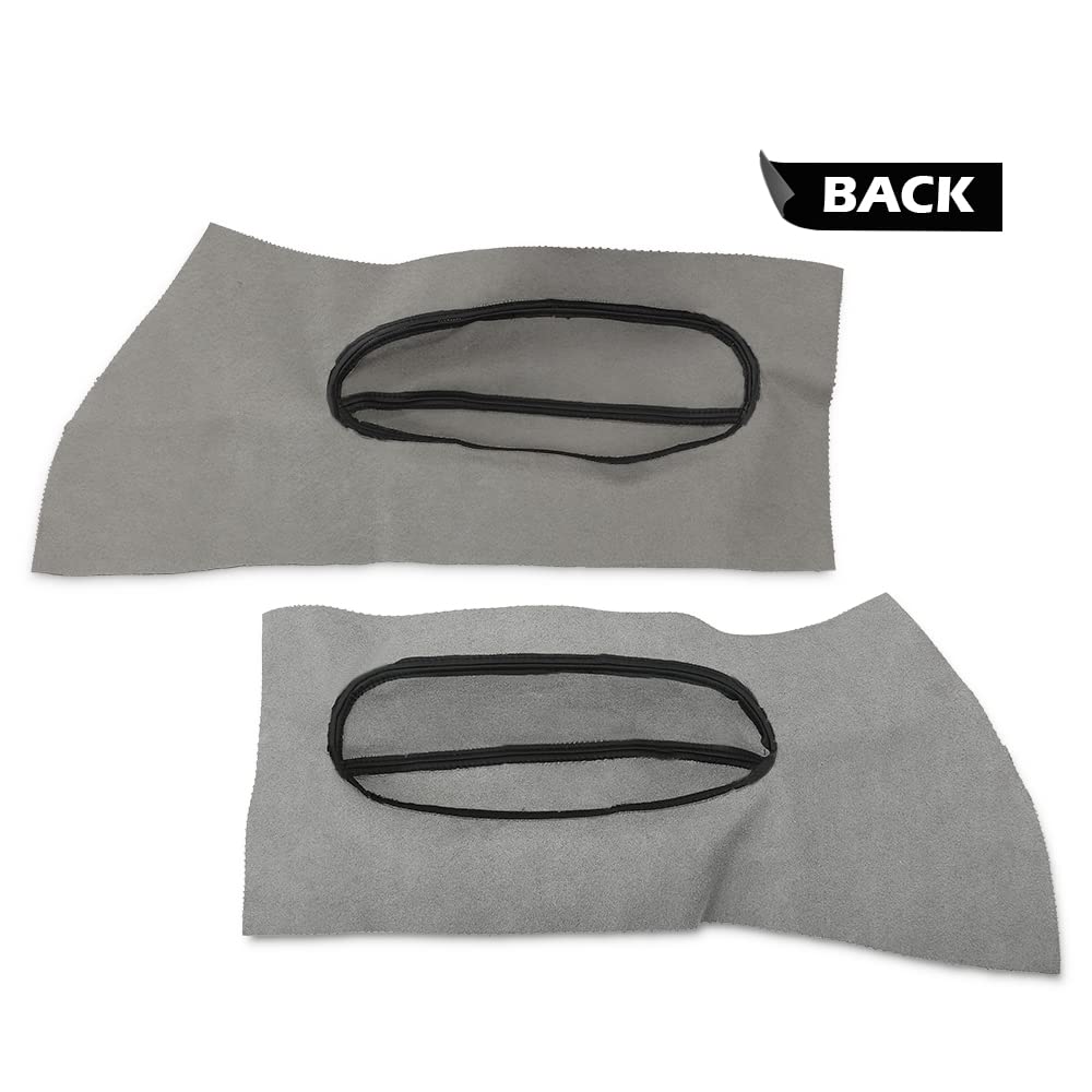 G-PLUS Door Panel Insert Card Leather Cover Compatible with 1998-2010 VW Beetle 2Pcs Black