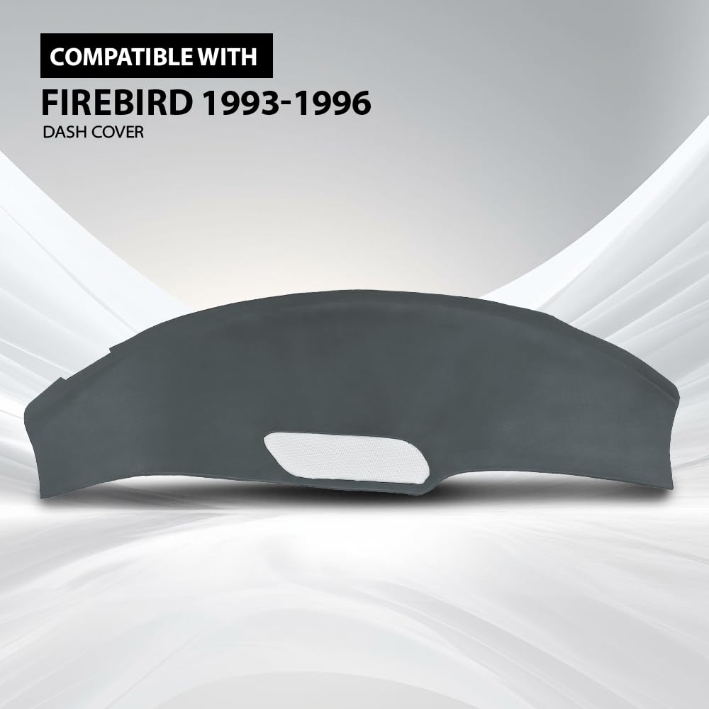 G-PLUS TPE Dash Cover Dashboard Panel Compatible with Pontiac Firebird 1993 1994 1995 1996 Dark Gray