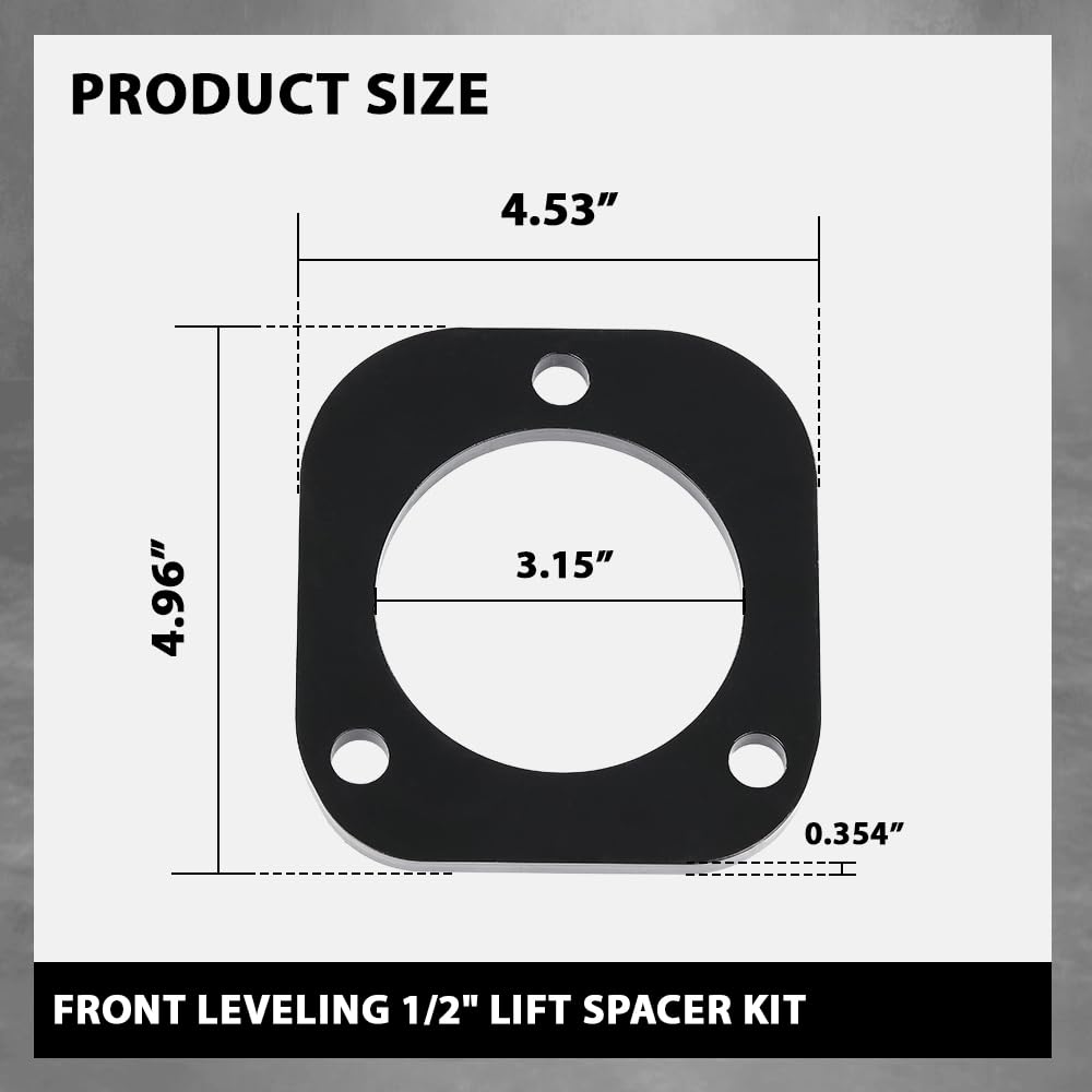G-PLUS Front 0.5" Leveling 1/2" Lift Spacers Compatible with Jeep Grand Cherokee WK2 2011-2022