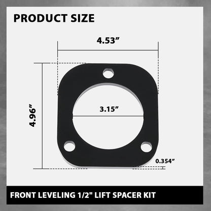 G-PLUS Front 0.5" Leveling 1/2" Lift Spacers Compatible with Jeep Grand Cherokee WK2 2011-2022
