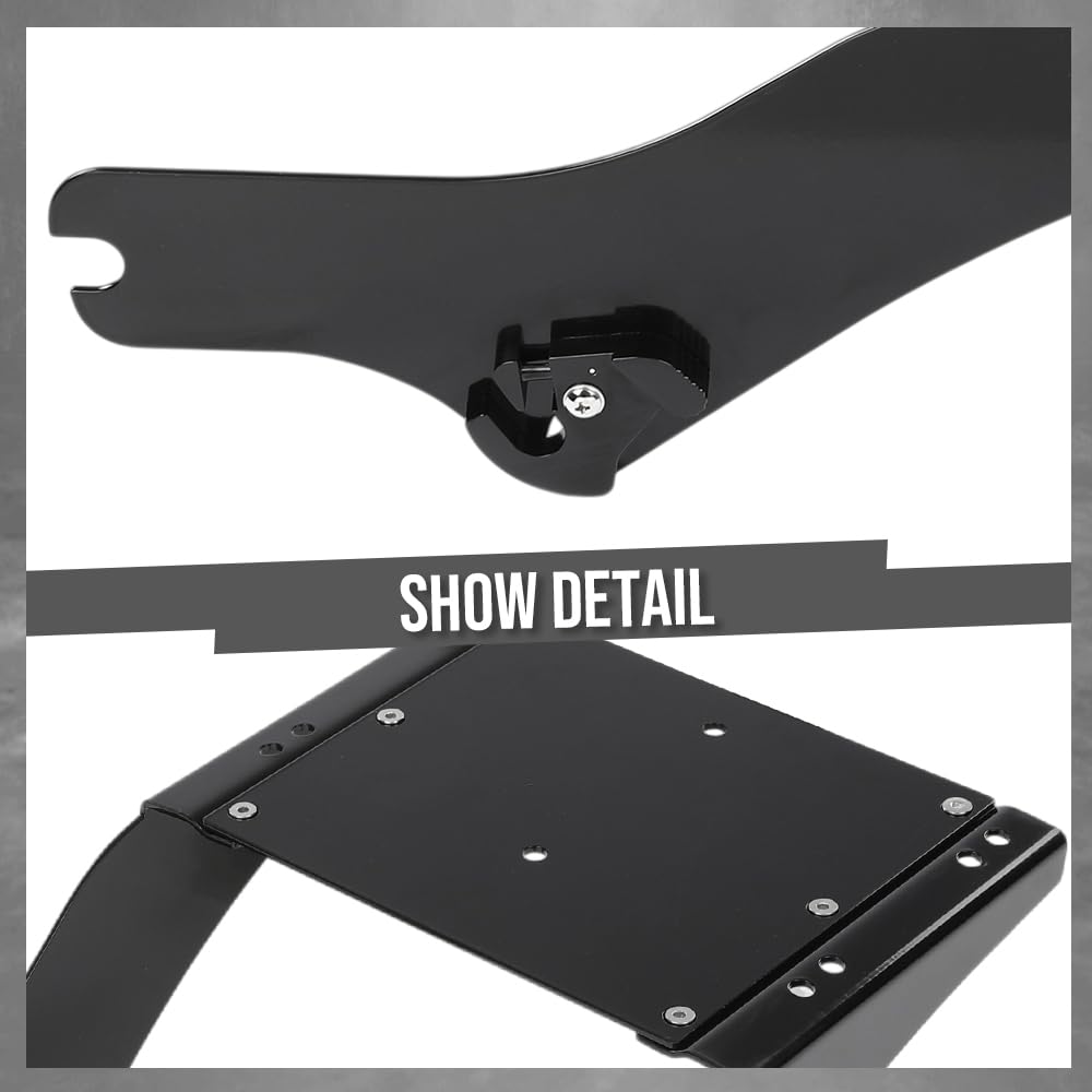G-PLUS Tour Pack Mount Bracket Rack Compatible with Harley Touring FLHR FLHRCI FLHRI FLHRS FLHRSI FLHT FLHTI FLHX FLHXI FLTRI Models 1997-2008 Black