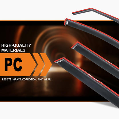 G-PLUS in-Channel Auto Vent Window Visor Compatible with Hyundai Santa Cruz 2022-2026 4PCS Smoky