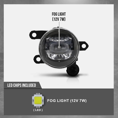 G-PLUS Right Passenger Fog Light Compatible with Volvo XC40 2018-2020 Fit Polestar 2 2021-2023 31689175 Black