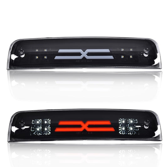 G-PLUS LED Bar Third Brake Light Compatible with Dodge Ram 1500 2009-2010/Fit Dodge Ram 2500 3500 2010/Fit Dodge Ram 1500 2500 3500 2011-2017 High Mount Stop Light Smoky Lens Black Housing