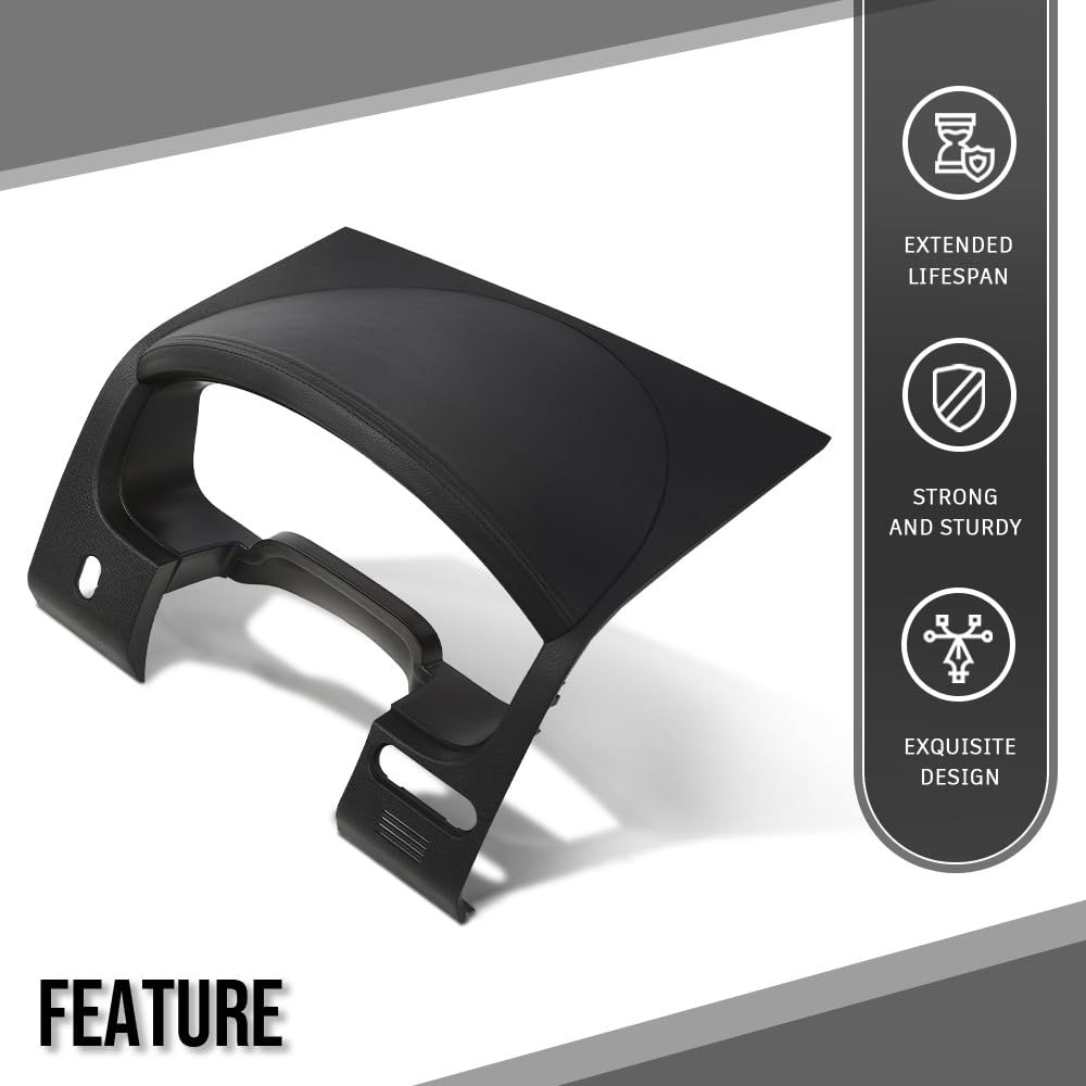 G-PLUS Dash Bezel Speedometer Surround Trim Panel w/Pedal Switch Hole Compatible with Ford F150 2004-2008/Fit Lincoln Mark LT 2006-2008/Not Fit any 2004 Ford F150 Heritage (Old Style)