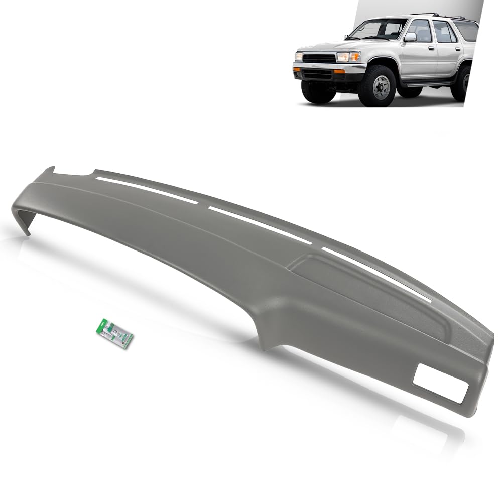 G-PLUS TPE Dashboard Cover Compatible with Toyota 4Runner Pickup 1989-1995 Gray Dash Panel