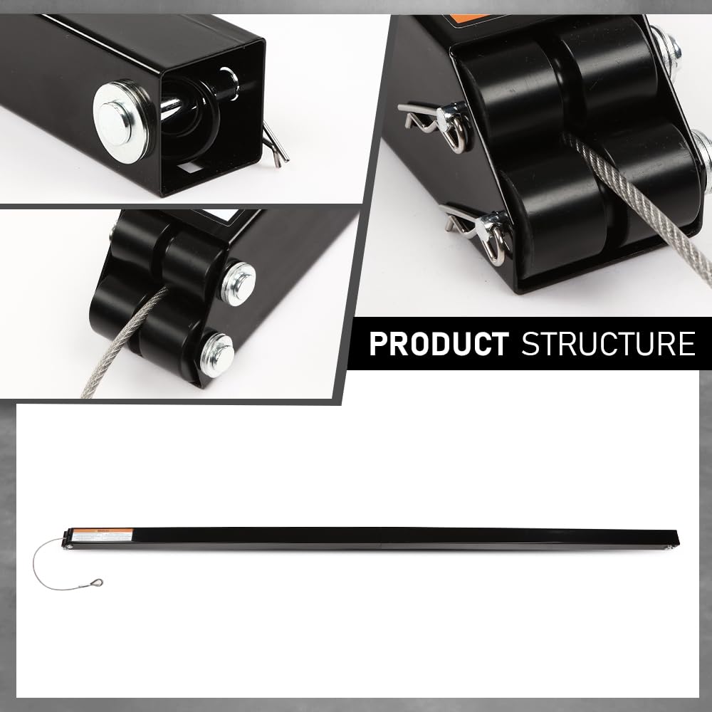 G-PLUS 2 Sided Trailer Tailgate Liftgate Ramp Lift Assist System,Fit 350 Pounds Trailers with Side Rails Between 10 and 24 Inches and Tailgate Heights Between 4 and 6 Feet Black