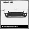 G-PLUS Rear Bumper Cover Fascia Compatible with Jeep Renegade Limited 2015-2018, Fit Models with Blind Spot Sensor and Parking Aid Sensor, 6AE88LXHAA, CH1100A42