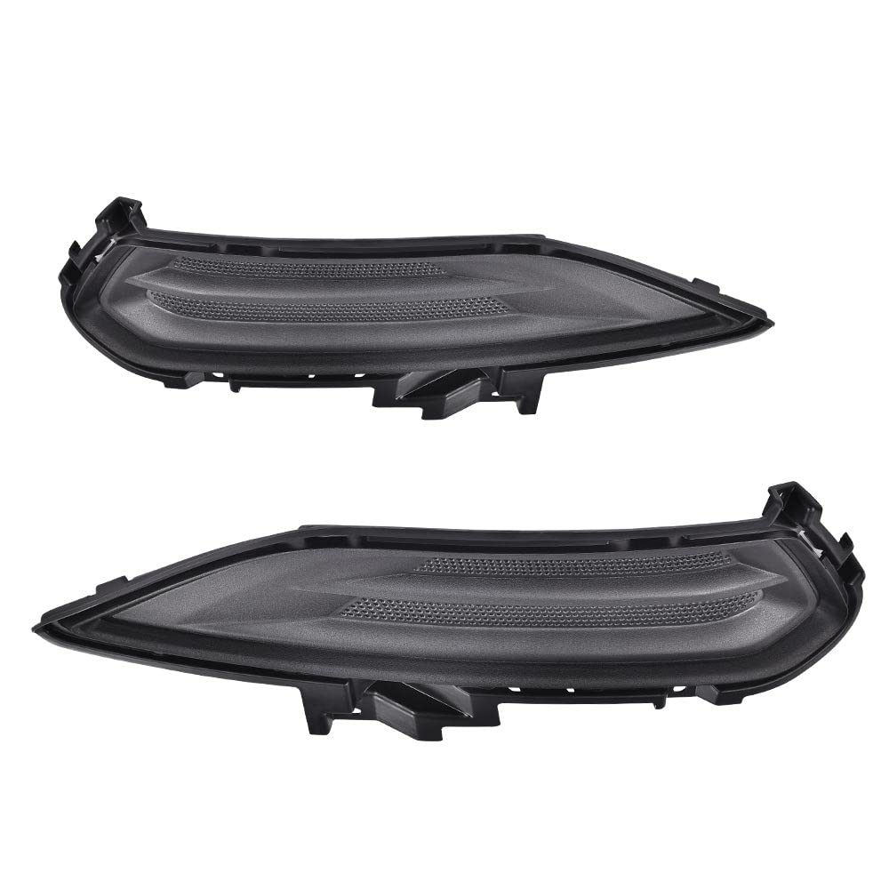 G-PLUS Fog Lamp Cover Front Left Driver Right Passenger Side Compatible with 2013-2016 Fusion Auto Fog Light Lamp Cover Trim Bezel DS7Z17B814AA DS7Z17B814AB FO1039133 FO1038133