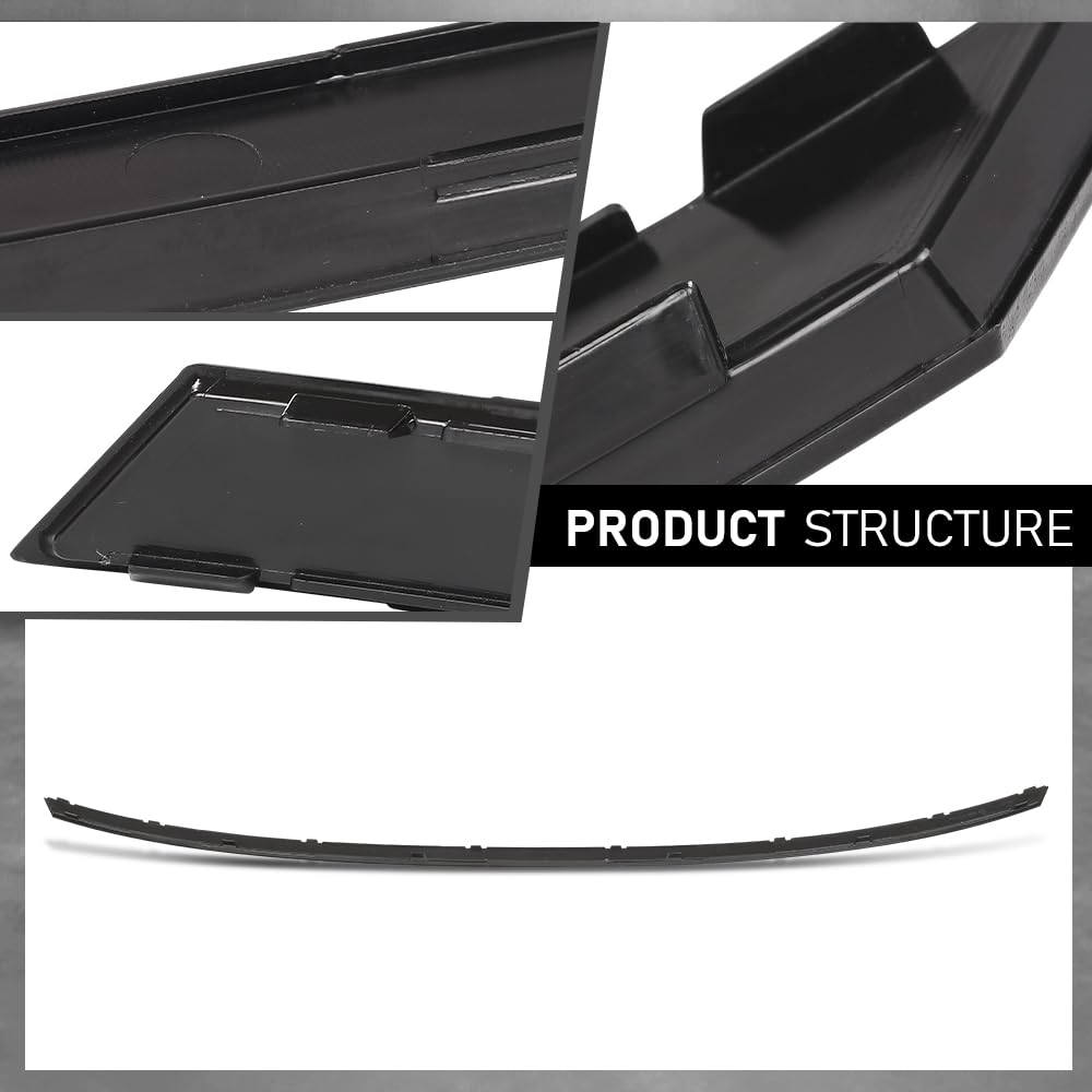 G-PLUS Rear Bumper Trim Molding, Compatible with Audi A4 2017-2018,Fit S4 A4 Quattro 2017-2019, 8W58078339B9, AU1144102 Black