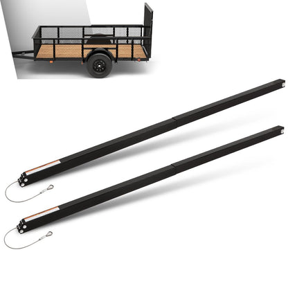 G-PLUS 2 Sided Trailer Tailgate Liftgate Ramp Lift Assist System,Fit 350 Pounds Trailers with Side Rails Between 10 and 24 Inches and Tailgate Heights Between 4 and 6 Feet Black