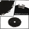 G-PLUS 2pcs 7" Chainsaw 14-Tooth Brush Blades Fit Bush Cutter Weed Eater Trimmer Head Black