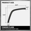 G-PLUS Rear Right Passenger Side Compatible with Jeep Grand Cherokee 2011-2021 Wheel Opening Molding Arch Trim 1MP34RXFAH Black