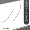 G-PLUS Front Bumper Trim Molding Left +Right Compatible with Benz C250 Base Coupe 2-Door 2012-2015,A2048853721